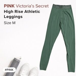 PINK Victoria’s Secret Green High Rise Athletic Leggings Size M